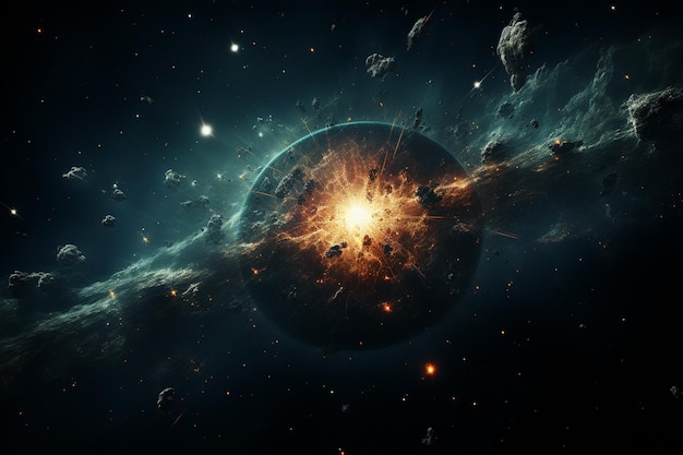 planets and galaxy space backgrounduniverse science astronomy