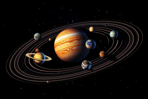 Planets and outer space space planet solar system background