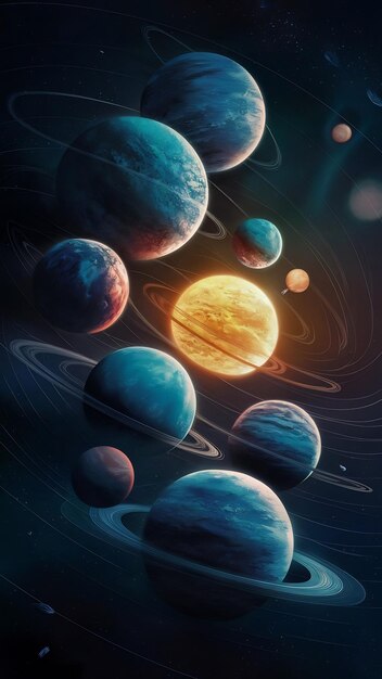 Planets and planet outer space background planet solar system