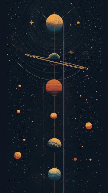 Photo planets of the solar system planets in the universe