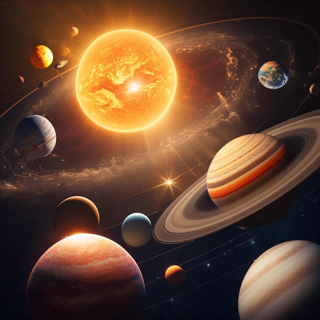 The planets of the solar system