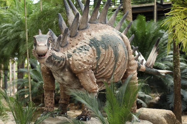 The  Plant dinosaurs statue