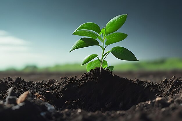 plant growing in the ground