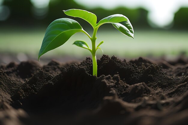 plant growing in the ground