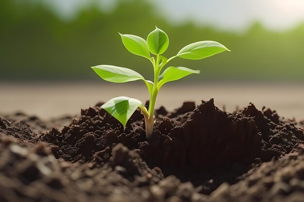 plant growing in the ground