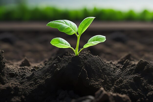 plant growing in the ground