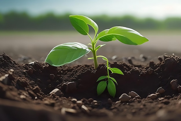 plant growing in the ground