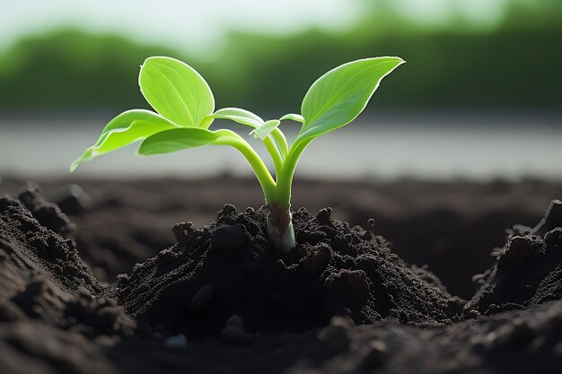 plant growing in the ground