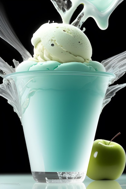 plant ice cream taste splashapple pie and lenon juice