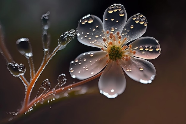 Plant macro photography flower macro photography flora of the fall images of the dew Wildflowers