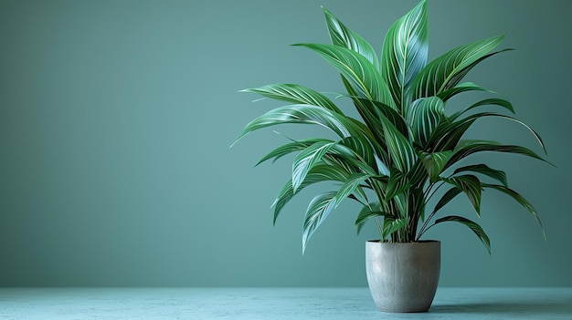 a plant in a pot is on a table