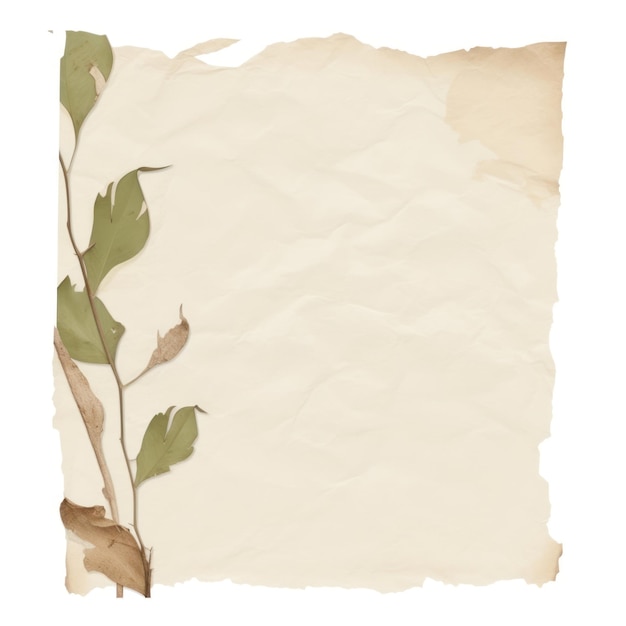 Plant ripped paper backgrounds leaf text