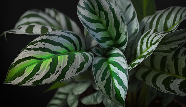 A plant with green and white leaves and the word " spinach " on the bottom.