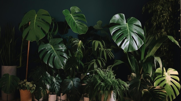 A plant with large leaves and a large leaf