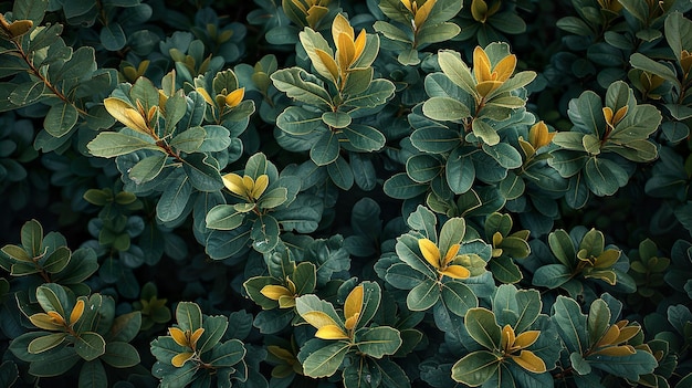 a plant with yellow leaves that has yellow leaves on it