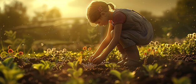 Planting a Garden A Scene of Growth and Renewal