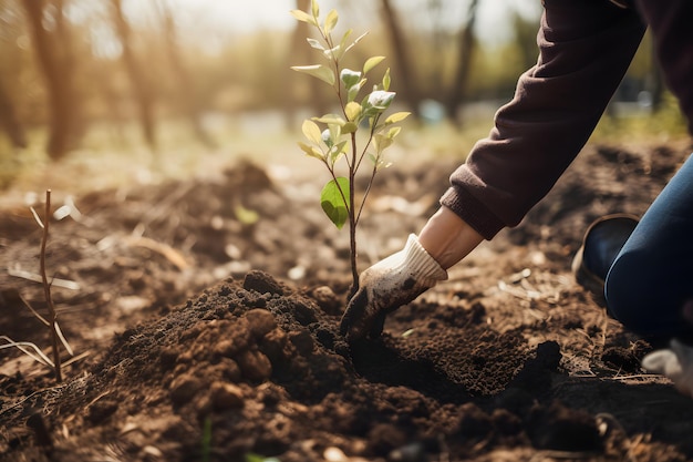 Planting Trees for a Sustainable Future Community Garden and Environmental Conservation