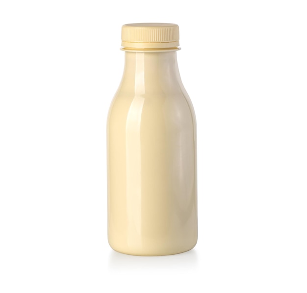 Plastc bottle with milk