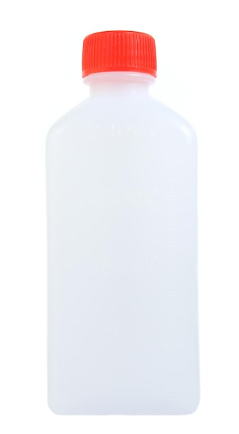 plastic bottle on white