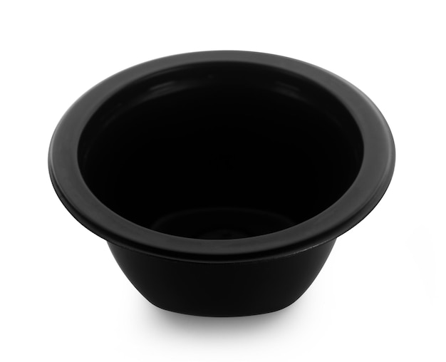 plastic bowl on white background