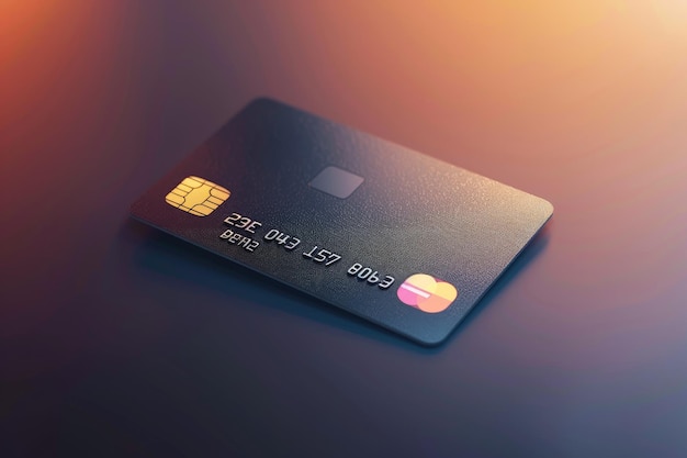 Photo plastic credit card or debit card mockup