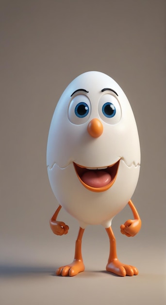 Photo a plastic egg with a blue eyes and a white egg with blue eyes