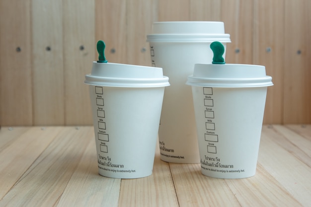 Plastic and Paper coffee cup