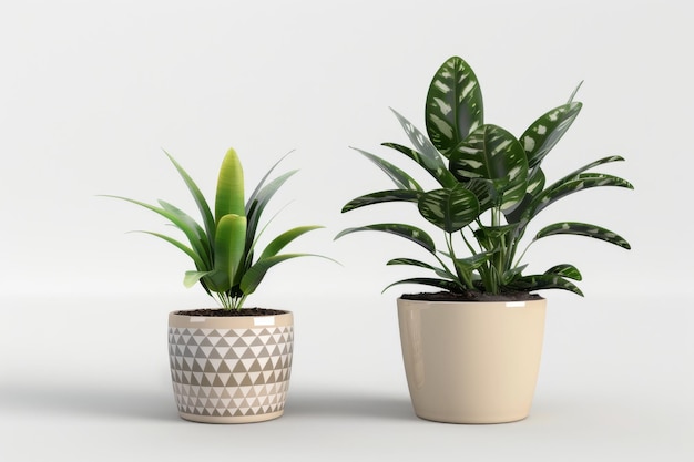 Plastic Plant Pots Isolated In Transparent Background