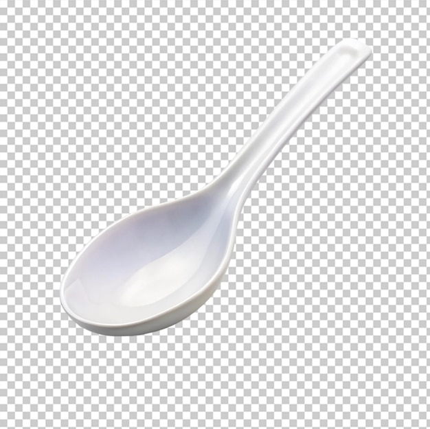 Plastic spoon isolated on transparent background