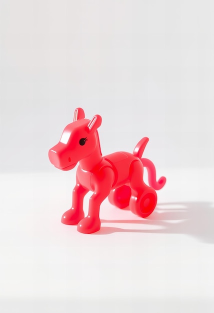 Photo a plastic toy on a clean white background