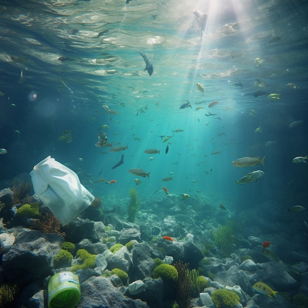 Plastic waste in the deep ocean