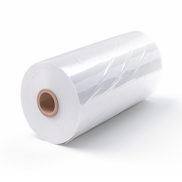 Plastic Wrapclingfilm with white background high qu