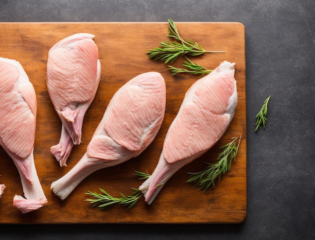 plate of boneless chicken, thigh fillet