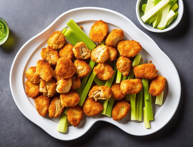 plate of boneless chicken