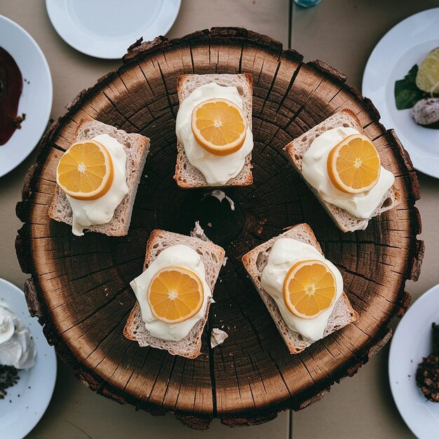 Photo a plate of breakfast foods including eggs eggs and bread