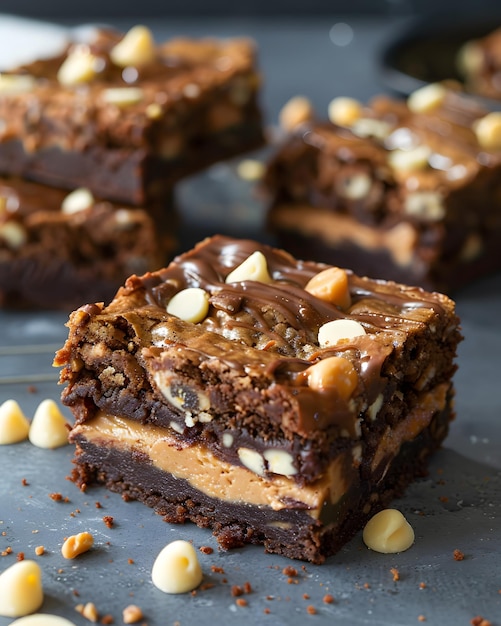 a plate of chocolate and nuts with nuts on it