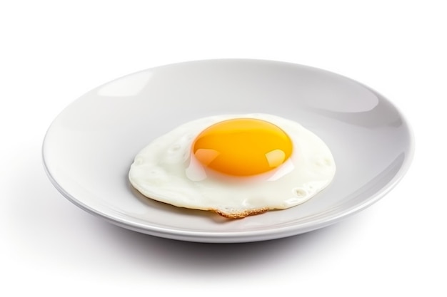 Plate delicious fried egg Generate Ai