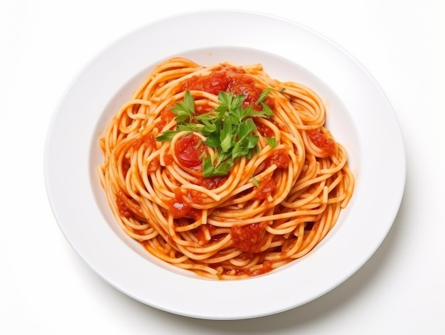 A plate of delicious spaghetti