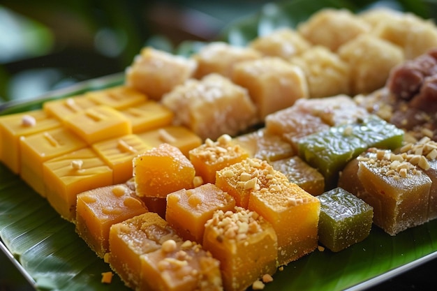 Photo a plate of food including a variety of snacks