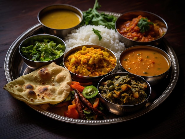 a plate of food on a table