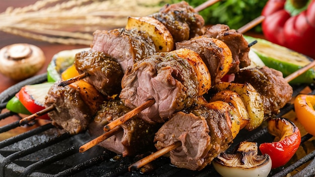 a plate of food that has meat and vegetables on it