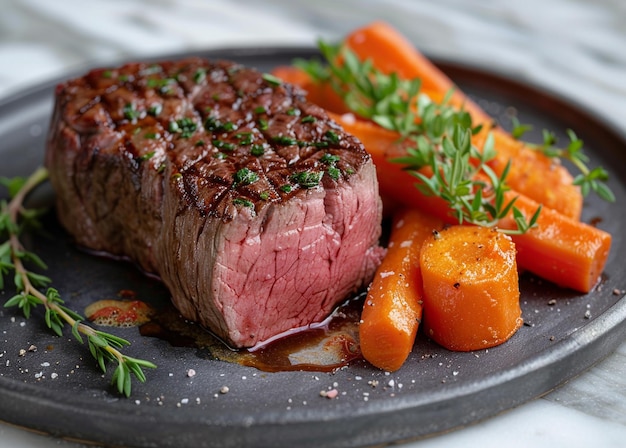 a plate of food with carrots carrots and carrots