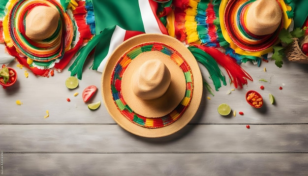 a plate of food with a hat on it that says  souvenir