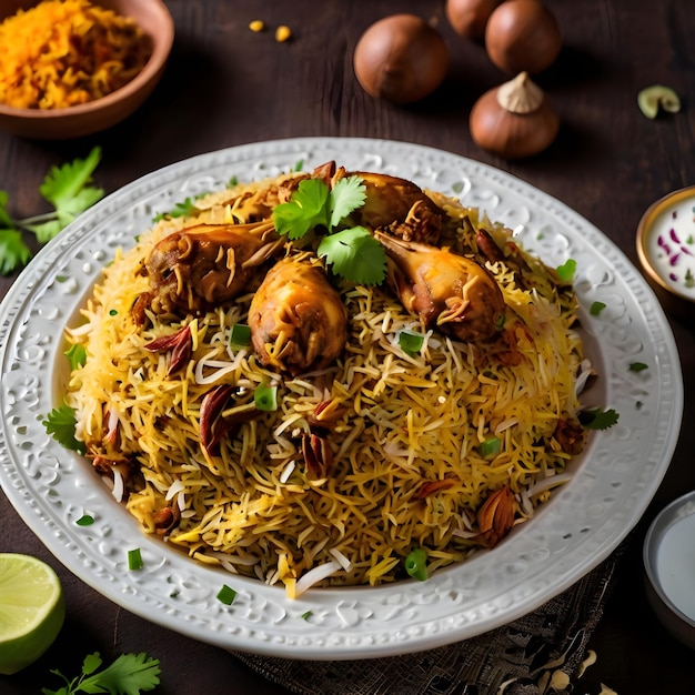 a plate of food with rice and vegetables on it