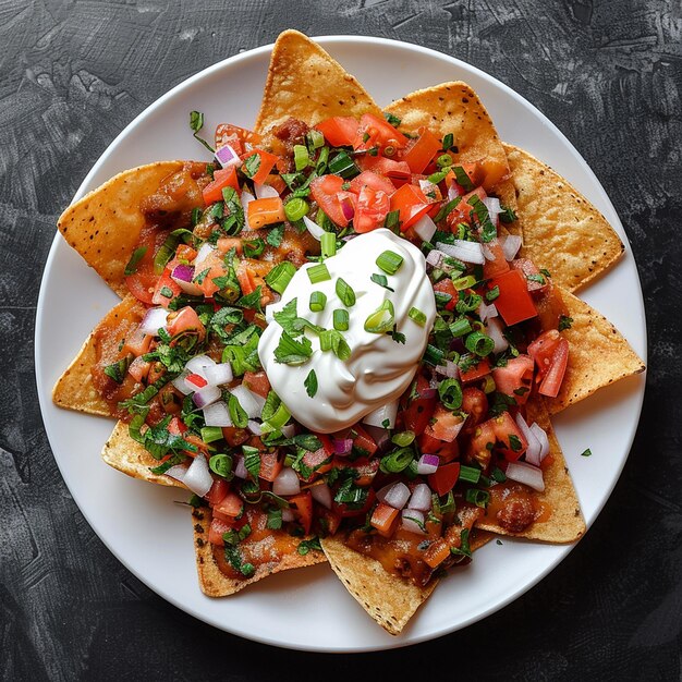 Photo a plate of food with a salad on it