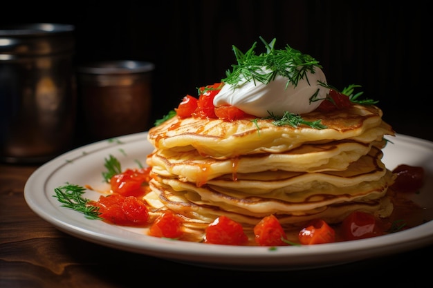 a plate of food