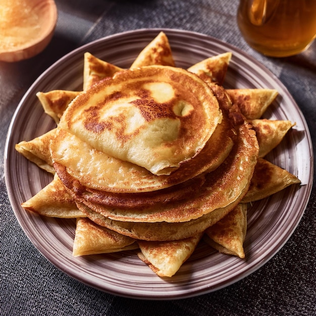 plate full of decorated parata