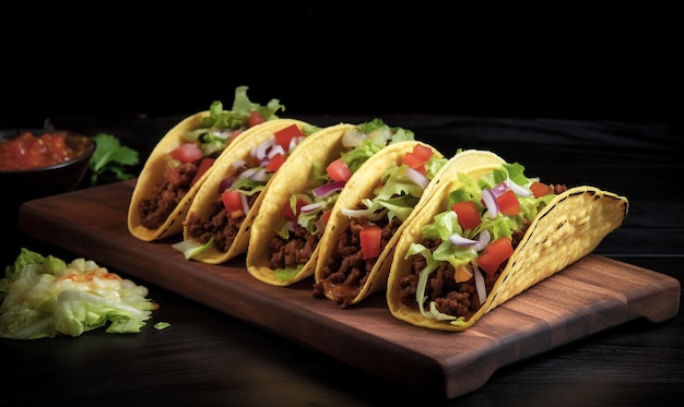 A plate of Mexican tacos