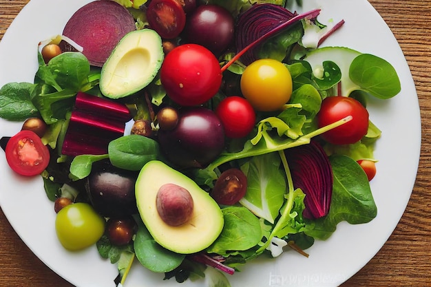 a Plate of Salad