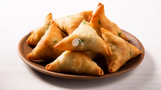 A Plate of samosas from India Generative AI